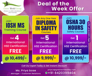 One Time Offer On Corporate Safety Courses